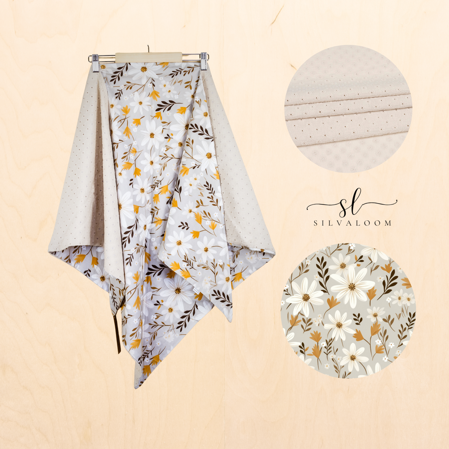 The Sorceress Scarf – among the chamomiles