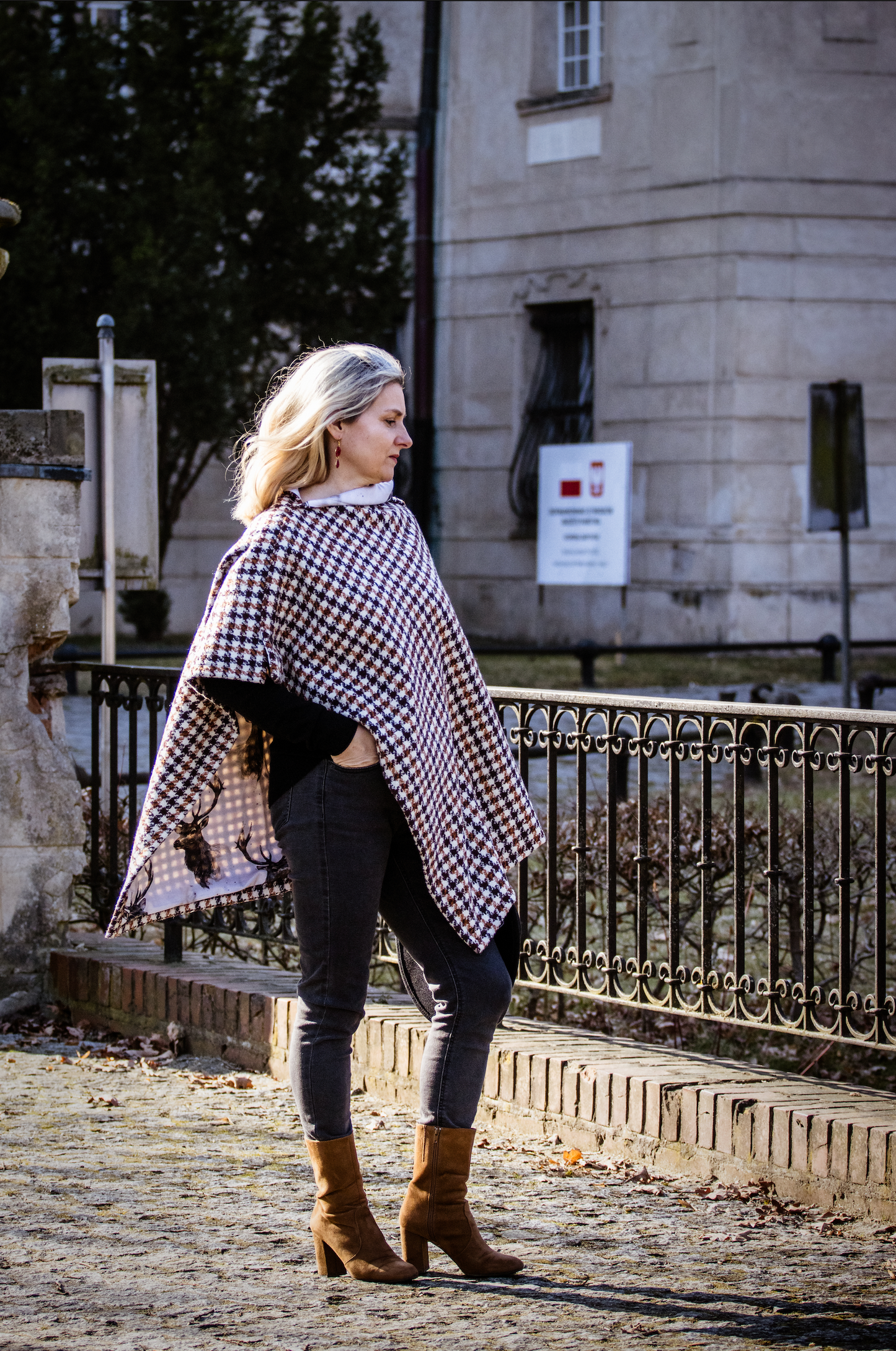 Ponczo Silvaloom Jeleń w Pepitke